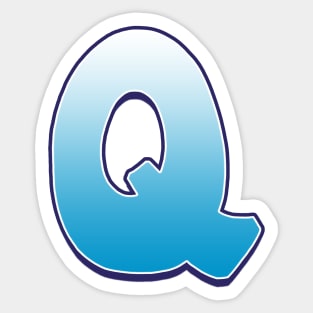 Q  - Blue Sticker